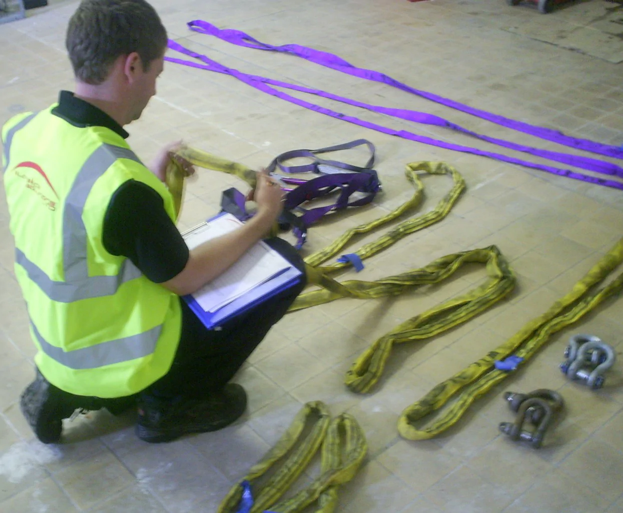 Lifting and fall protection equipment inspection